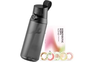 AIR UP® water bottle Click Midnight Black original starter set with pods in 5 flavors | 600ml drinking bottle with sugar-free flavoring | dishwasher-safe, BPA-free