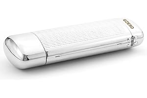 EZESO Estuche para gafas Funda Aluminio Plata