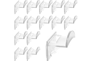 Kuleyang 15 Pack Adhesive Hat Hooks for Wall – No Drilling Baseball Cap Rack, Transparent Hat Hanger for Door, Closet, Office, Bedroom – Strong Hold, Space-Saving Storage for Baseball Caps, Hats, Scar