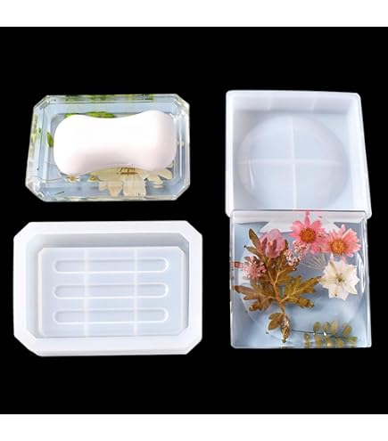 Moule à Savon En Silicone Porte-Savon DIY - Moule Résine Pour Décoration Maison