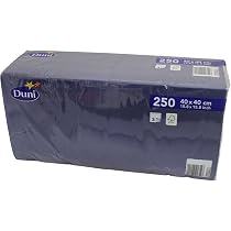 Duni Servietten 3-lagig 40x40 Cm Royal White – 250 Stück, Ideal Für Feiern, Gastronomie & Zuhause