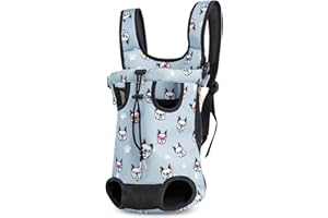 ALLSOPETS Portatile Zaino per Gatto Viaggio Trasportino per Cani e Gatti Leggero Zainetto per Cani Traspirante Confortevole Borsa Trasportino per Viaggio Escursionismo Campeggio Azzurro