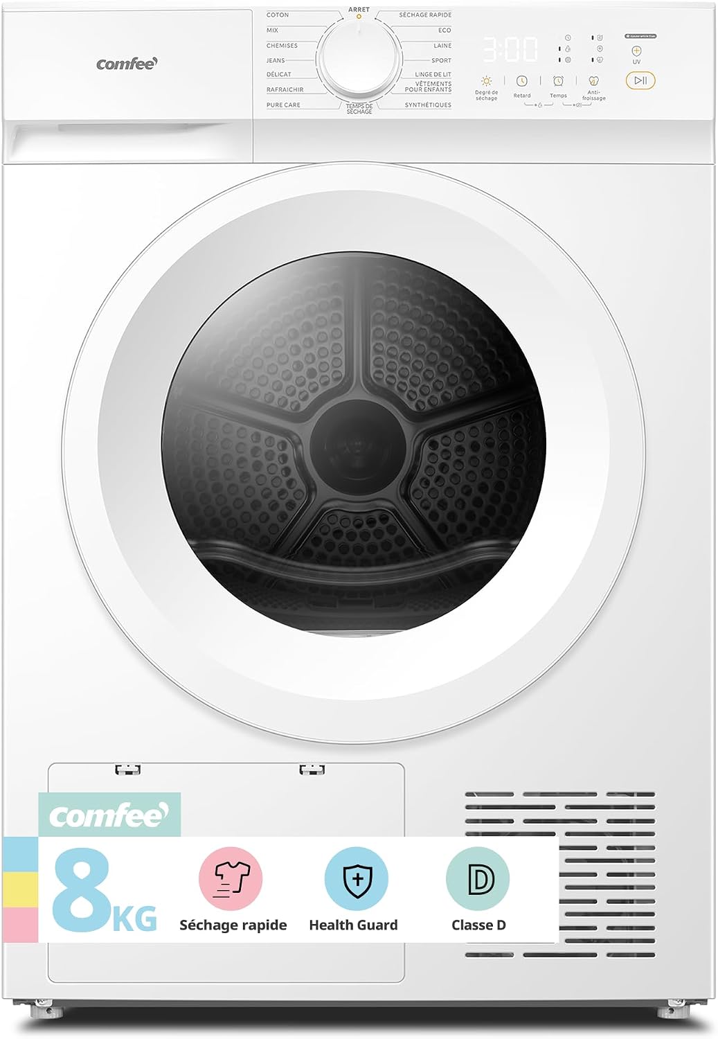 Test Complet & Analyse de Fiabilité : COMFEE Sèche linge Pompe à Chaleur 8KG Classe