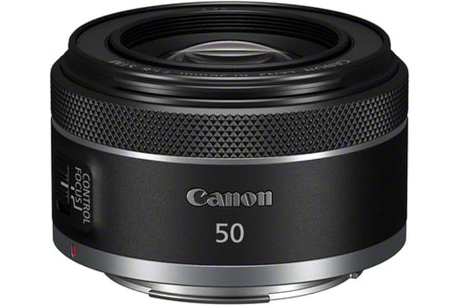 Canon RF 50mm F1.8 STM Lens | Compact and Lightweight, Fast F1.8 Aperture, Compatible with all Canon EOS R Series Cameras, Black
