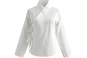 Brxmpn vit Hanfu undertröja kinesiska inre plagg traditionell lager undertröja för Hanfu kostym prestanda kostym
