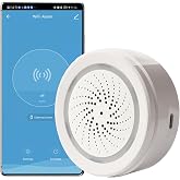 Smart Wi-Fi Siren Alarm: Wireless Strobe Siren with Sound and Light Alarm, 100 dB Sound, APP Remote Control, Anti-theft Alarm
