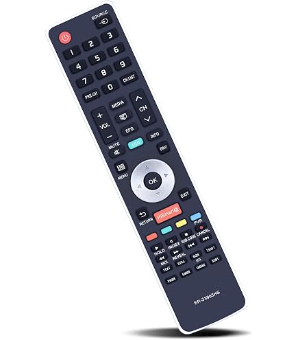 ALLIMITY ER-33903HS Telecomando Sostituisci per Hisense Smart TV LHD32K20DW LHD32K160 LTDN55K600XWSEU3D LHD32K366WSNEU LTDN50K366 LTDN50K160WSGEU LHD32K20SEU LHD32K20DWEU