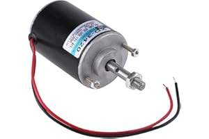 FOCKET 12/24V Magn Gleichstrommotor Hochgeschwindigkeits-Gleichstrommotor CW/CCW Permanentmagnetmotor Elektromotor Umkehrbarer Elektromotor (3000RPM (12V))