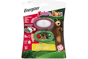 ENERGIZER LINTERNAS INFANTILES Energizer Stirnlampe LED für Kinder, Masha & The Bear Kopflampe für Camping, Lesen und Wandern, Batterie Enthalten