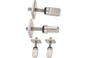 KGDUYC 4 Pièces Vis d'aileron Planche Surf - Vis de Planche Surf M4 en Acier Inoxydable Vis d'aileron Plaque d'aileron Planche Surf Vis d'aileron Planche Surf Universelle (Argent)