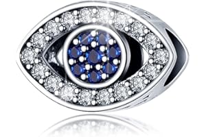 LONGLUCK Charms si adatta Pandora bracciali di fascino per la donna, 925 argento sterling perlina ciondolo penzoloni, ragazza gioielli perlina,gioielli fai da te per le ragazze.