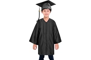 TOPTIE Unisex Kindergarten Kids Graduation Set Gown Cap Tassel 2025