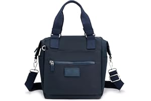 DIRRONA Fashion Torba Damska Nylonowa Damska Torba Na Ramię Casual Traveling Ladies Messenger Bag Wiele Kieszeni śRedniej WielkośCi Wodoodporna Nylonowa Torebka Torby SzkołA Codzienne UżYtkowanie Niebieski