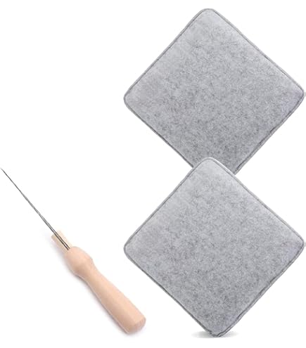 Filzunterlage Starterset Für Nadelfilzen - 2 Stück 25x20,5 Cm Mit Filznadeln