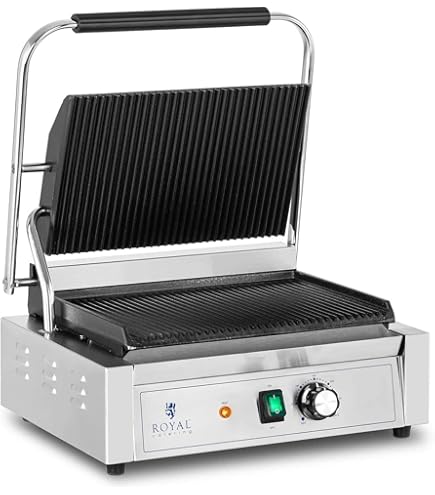 Girmi Bistecchiera Effetto Petravera 1400W - Piastre Antiaderenti 29x23 Cm, INOX, Regolazione Temperatura - Per Carni E Panini - Foto 11