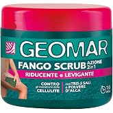 GEOMAR | Muddy Scrub, Action 2in1, Reducer and Smoothing 600g | Against Imperfections of Cellulite, Trio of Salts (Sea Salt,