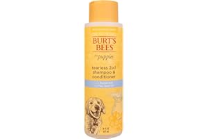 BURT'S BEES FOR PETS Burts Bees Tearless 2 in 1 Shampoo and Conditioner for Puppies with Buttermilk & Linseed Oil, 473ml, white
