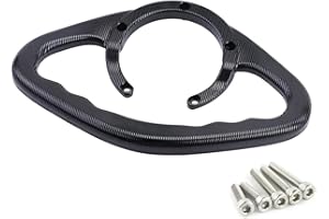 GYMARK Moto Réservoir de Carburant Grab Bar Passager Accoudoir Poignée Arrière Poignée pour Suzuki GSXR 600 750 1000 1300 2003-2018 CNC Aluminium Sécurité Accessoires (Noir)