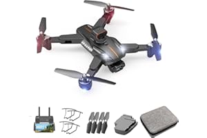 KISEELY Drohne mit Dual-Kamera, 1080P Drohne mit Live-Übertragung für Kinder/Erwachsene Anfänger, Faltbare FPV Quadcopter mit 40 Minuten langer Flugzeit, Eine-Taste Start/Landen (Schwarz SC1)