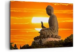 ARTTOR Cuadros Decoracion Salon templo buda Lienzos decorativos 120x80cm Cuadro Sobre Lienzo Moderno Dormitorio Cocina Cuadros Pared Imágenes Wall Art Prints Decor Canvas Grande XXL AA120x80-3532
