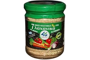 4G GREEK GAIA'S GLOBAL GATE 4G – 7 Getrocknete Gemüsemischung in Pulverform, 2er Pack (2 x 80g) | 100% Natürlich | Ohne Zusatzstoffe | Luftgetrocknet & Gemahlen | Vegan | Ideal für Brühen, Würzen, Kochen