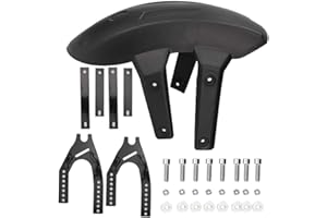 Gorgeri Garde-Boue Arrière Garde-boue de Roue Arrière de Moto Universel Garde Boue avec Support