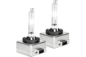 LEVANLIGHT D3S Xenon Bulb Replacement HID Headlight Bulbs Replacement Headlight Xenon Bulbs 6000k 35w 12V Discharge Lamp IP68 Waterproof Design Pack of 2 (D3S-6000K)