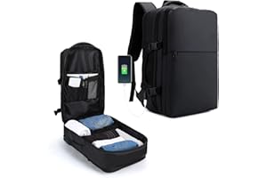 SZLX Zaino da viaggio grande da donna da viaggio zaino da escursionismo sportivo da esterno impermeabile zaino da scuola casual laptop da 14 pollici con porta di ricarica USB scomparto per scarpe