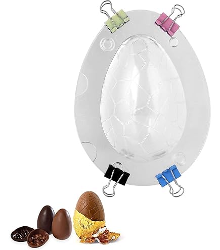 Stampo Cioccolato Policarbonato Uovo Pasqua - Capacit&agrave; 100g, Per Creazioni Dolciarie