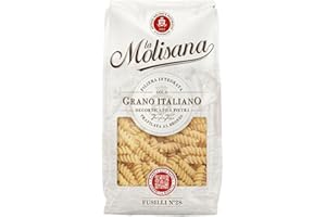 La Molisana, Fusilli n. 28, Pasta da Solo Grano Italiano - Trafilata al Bronzo, Ruvida e Tenace con Eccellente Tenuta in Cottura - Confezione da 500 g