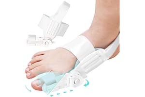 SOARFLY Tutore Alluce Valgo, Alluce Valgo Correttore, Tutore Alluce Valgo Correttivo Regolabile Per Alleviare il Dolore e Correggere le Dita Dei Piedi (Bianco)