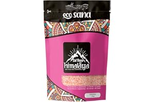 DRASANVI ECOSANA SAL ROSA DEL HIMALAYA GRUESA CERTIFICADO BIO - Procedente de yacimientos salinos naturales - 100% natural y sin toxinas - VEGANO - SIN GLUTEN - 1kg