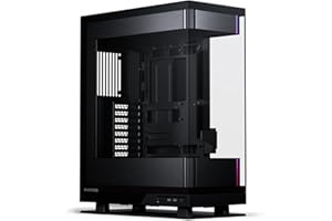 Phanteks Evolv X2, telaio di gioco a metà torre, sistema di raffreddamento verticale, telaio in vetro temperato trasparente, pannello interno in alluminio spazzolato con illuminazione D-RGB integrata,