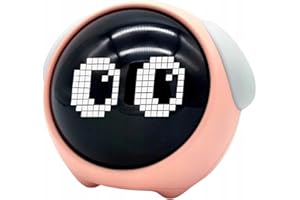 ELECTRONICA4YOU ELECTRONICA4U Zegar budzik lampka lampa nocna LED dla dzieci dziecka Emoji Emotikony