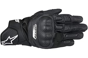 Alpinestars SP-5 Leather Men's Touch Screen Motorcycle Gloves - Black
