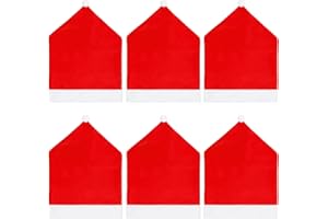 Dosolsollasol 6 pezzi Coprisedia Natalizia Decorazione Natalizia per la Tavola Decorazione Natalizia per Coprisedia per Feste e Cene (6pcs)