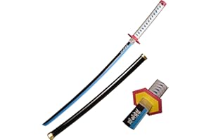 Eroberer Replica Spade Cosplay Spade Tomioka Giyuu Samurai Spada, Spada di plastica Prop Play Halloween Cosplay Regalo 40 Pollici