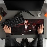 Hediyesepeti Atat&uuml;rk Tasarımlı Ay Yıldız 70x30 Mousepad