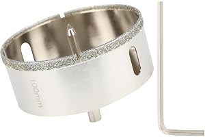 SUQIN Diamanthålsåg 110 mm Med Centreringsborr,Kolstål Glasborr Med Beläggning, Diamant ihålig Borrkrona, Kakelborr för Skärn