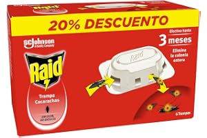 Raid Cebo anticucarachas, Mata Las cucarachas y Elimina Sus nidos, acción Continua, hasta 3 Meses de eficacia, 6 cebos