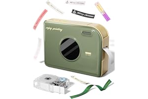 Phomemo A30 etiquetadora autoadhesiva portátil Bluetooth Impresora de Etiquetas autoadhesiva,Compatible con teléfono y PC, versátil Impresora de Etiquetas por Transferencia térmica - Vintage Verde