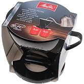 Melitta 6761018, Coffee Filter Holder, For 1x4 Size Filters, Fits 1 Jug or 2 Cups, Plastic, Pour Over, Black