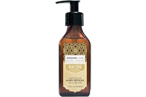 Arganicare | Linia rycynowa | SERUM OCHRONNE | Rycynowy | Wzmocnienie i odbudowa włosów | Walka z łamaniem i wspomaga wzrost | Wysokie nawilżenie | Wszystkie rodzaje włosów | 100 ml