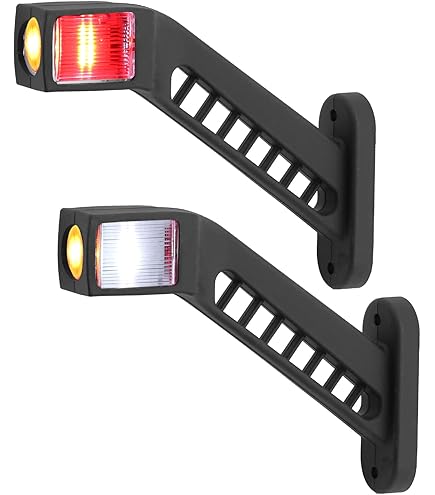 4x Mini Feux de Gabarit 12V 24V LED Blanc Rouge Lateraux Pour Fourgon Camion 4x Mini Feux de Gabarit 12V 24V LED Blanc Rouge Lateraux Pour Fourgon Camion