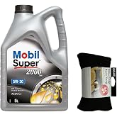 Mobil Super 2000 XE 5W30 Motor Yağı 5 L + Gojo Seyahat Boyun Yastığı