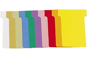 EXACOMPTA PQT 1000 Fiches en T 60x85 N° 2 Assorties