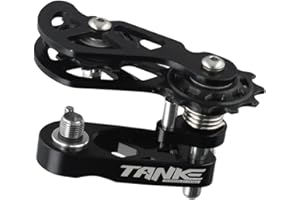 GDFNMOGO Bike Single Speed Tensioner,Floating Pulley Chain Tensioner,Smooth Performance For Chain Bicycle Chain Guide 8 Speed Up To 12 Speed (Black)