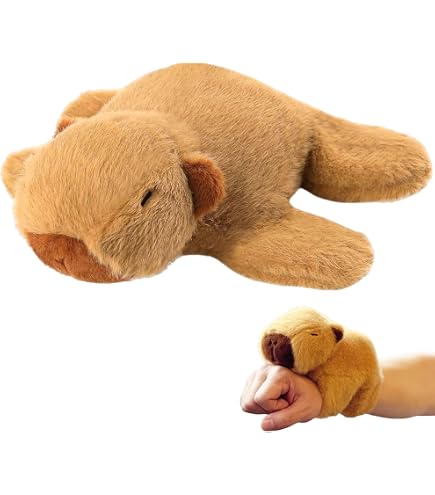 Pulsera Slap De Capibara De Peluche Suave, Tamaño 18x23x8 Cm, Para Niños Y Niñas, Regalo De Navidad Y Cumpleaños
