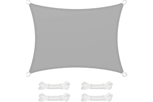 SONGMICS Sun sail, waterproof to min. 1000 mm (Minimum), 93% UV Protection, Sun Shade made of Tear-Resistant Polyester, Weatherproof, Suitable for the Garden, Balcony, Patio, Camping