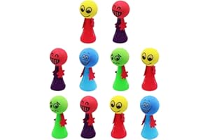 WUSJCOF Ensemble de 10 jouets à ressort lumineux LED - Petits cadeaux d'anniversaire pour enfants - Jouets lumineux LED pour enfants - Convient aux garçons et filles âgés de 3 à 15 ans